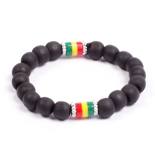 Náramek  Rasta black