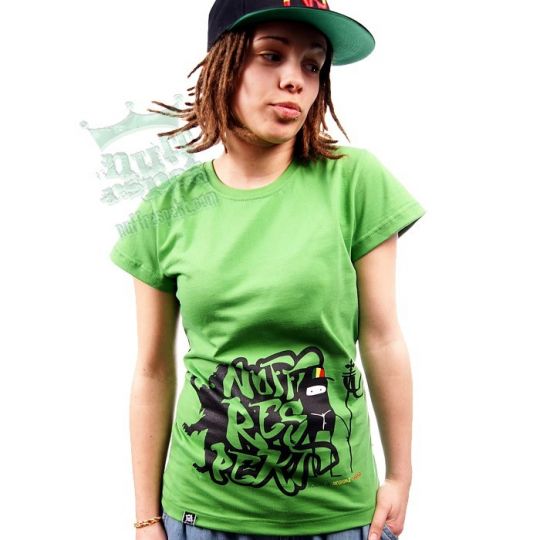 Dámské tričko zelené Carry On Lion - Nuff Respekt
