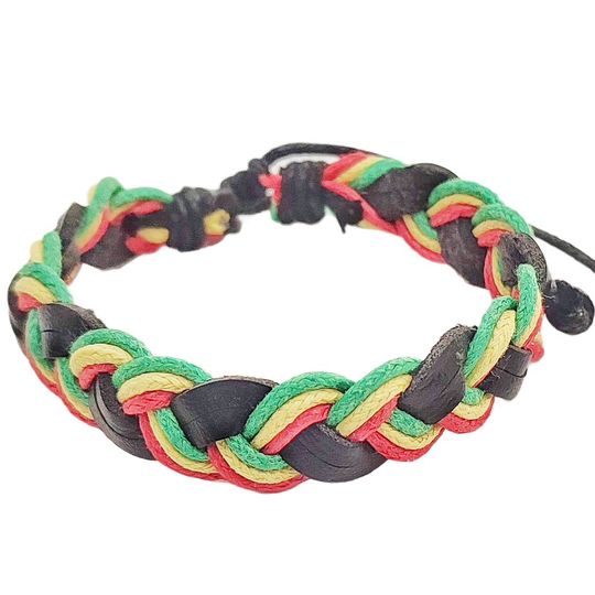 Rasta pletený náramek