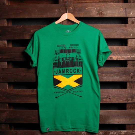 Tričko Jamrock Kingston Rockers | zelené