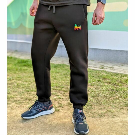 Tepláky typu jogger Lionof Judah | černé