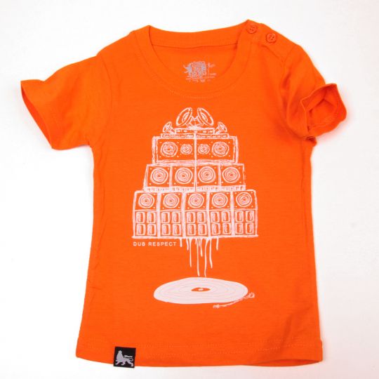 Dětské tričko | Vinyl & Sound System - oranžové