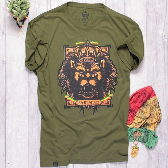 Tričko Rastafari | olivové