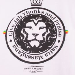 Tank top Satta Massagana Give Jah thanks and Praise | bílý Unisex