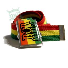 Pasek z klamrą Bob Marley Rasta