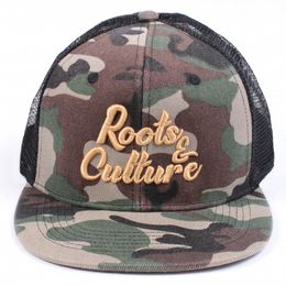 Kšiltovka Truckerka Roots & Culture | Camo & Black