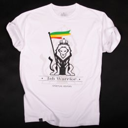 Tričko Jah Warrior Spiritual Revival | bílé