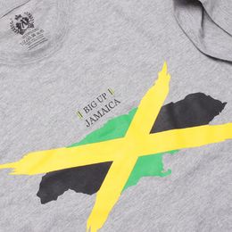 Tshirt Big Up Jamaica | szary