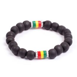 Náramek Rasta black