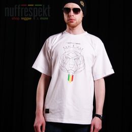 Tričko - Nuff Lion Roots Wear 01213 - white