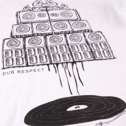 Tričko Vinyl & Sound System wall Maniac | bílé