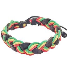 Rasta pletený náramek