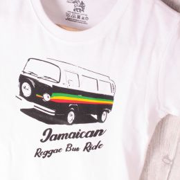 Dětské tričko| Jamaican Reggae Bus Ride - bílé