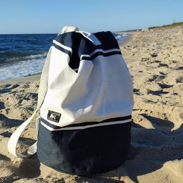 Batoh/taška - Canvas Natural & Navy