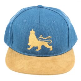 Snapback Lion of Judah | Blue & Camel