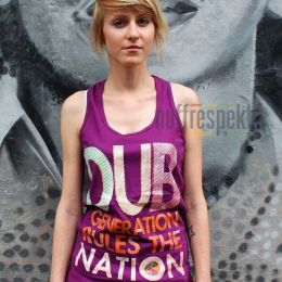 Dámské tilko fialové - Dub Generation Rules The Nation - Nuff Respekt
