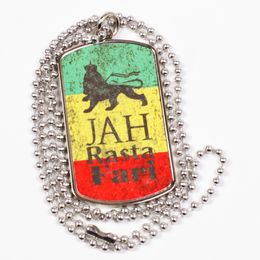 Nieśmiertelnik przywieszka Jah Rastafari