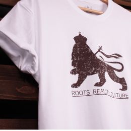 Tričko Lion of Judah Roots Reality Culture | Bílé