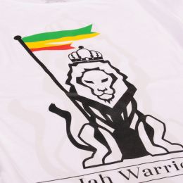 Tričko Jah Warrior Spiritual Revival - bílé