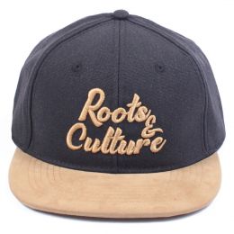 Kšiltovka Snapback Roots & Culture |  Black Ash & Camel