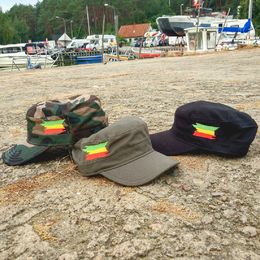 Czapka z daszkiem army + flaga Rasta | khaki