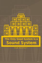 Plakát The Only Good System is a Sound System - P201603