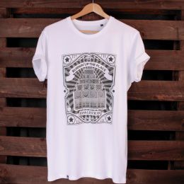 Tričko Burnin'Up the Place - bílé| Organic Cotton