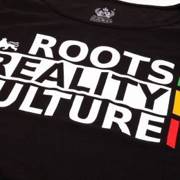 Dásmké tričko Roots Reality Culture | černá