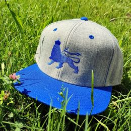 Snapback Lion of Judah | Grey & Blue