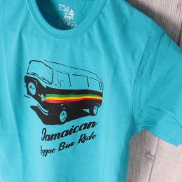 Dětské tričko | Jamaican Reggae Bus Ride - tyrkysové