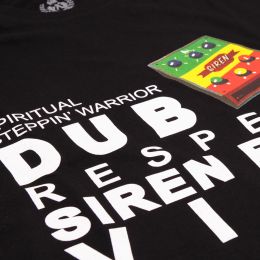 Tričko Spiritual Steppin' Warrior / Dub Siren | černé