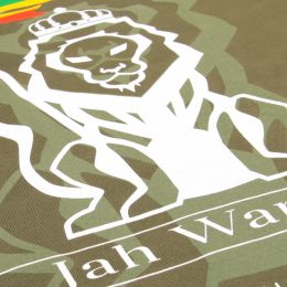 Tričko Jah Warrior Spiritual Revival | olivové