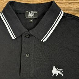 Tričko Polo Lion of Judah - černés bílými detaily