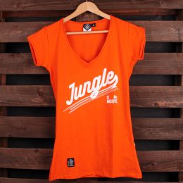Dámské tričko Jungle is massive |oranžové
