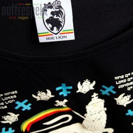 Dámské tričko černé King of Kings Rastafari - Irie Lion