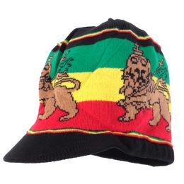 Čepice na dready Lion of Judah | černá + Rasta