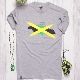 Tshirt Big Up Jamaica | szary