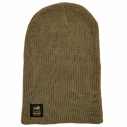 Zimní čepka beanie Rasta Lion | Roots Rockin' Raspect olivová